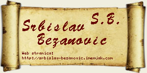Srbislav Bežanović vizit kartica